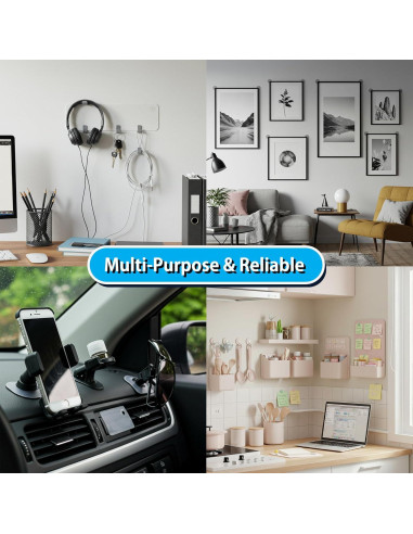 300 Cintas Adhesivas Doble Cara Mini Oreja Foroomaco 3x3cm