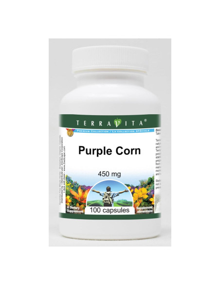 Cápsulas de Maíz Morado TerraVita 450 mg - 100 Unidades