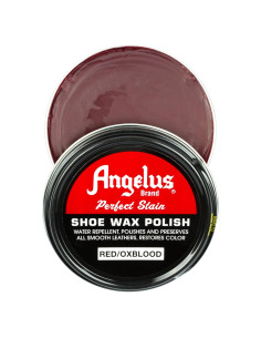 Cera para zapatos Angelus Perfect Stain 85g color burdeos