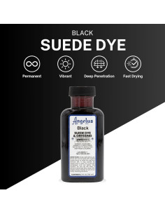Tinte Líquido Premium Angelus 3 oz para Suede Negro 2