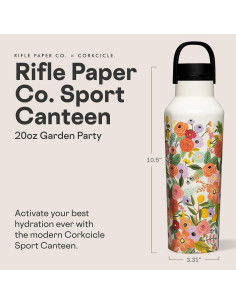 Botella Aislada Corkcicle 20 oz Acero Inoxidable Crema 2