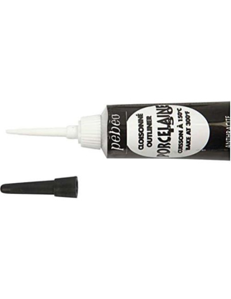Pintura para Porcelana Pebeo Porcelaine 150 - Negro Antracita 20ml