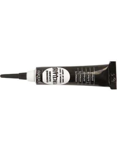 Pintura para Porcelana Pebeo Porcelaine 150 - Negro Antracita 20ml