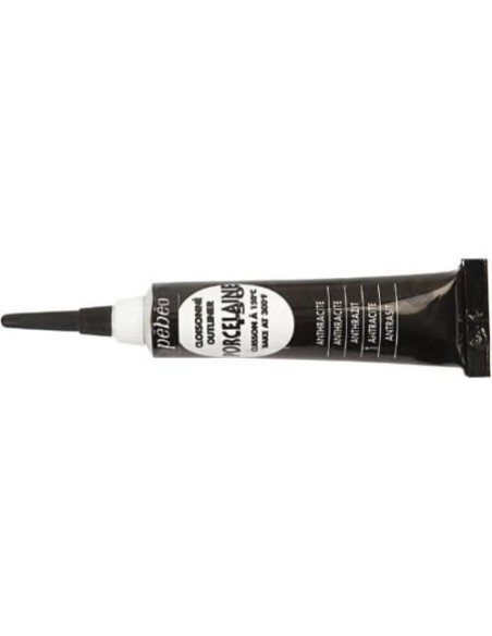 Pintura para Porcelana Pebeo Porcelaine 150 - Negro Antracita 20ml