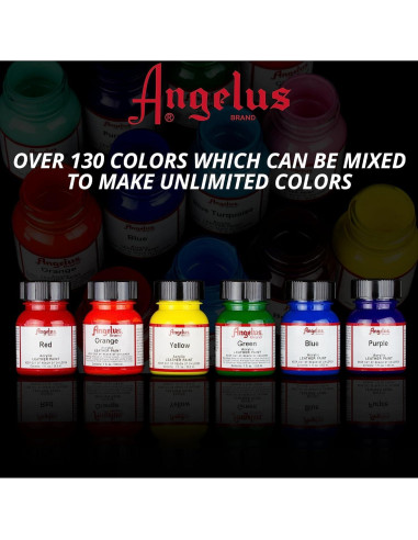 Pintura Acrílica Angelus 30 ml Marrón Rico para Cuero