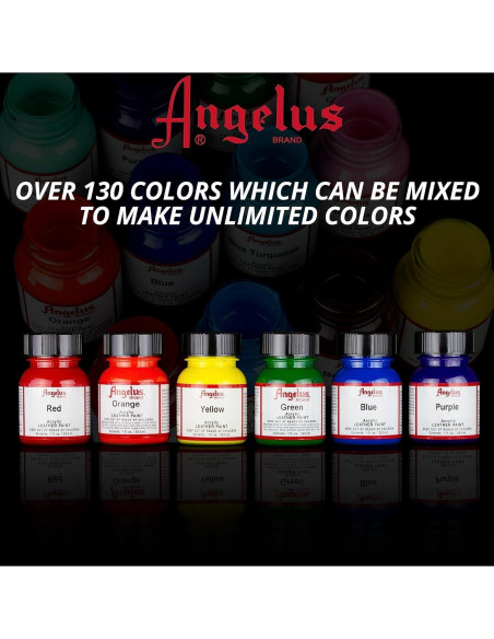 Pintura Acrílica Angelus 30 ml Marrón Rico para Cuero