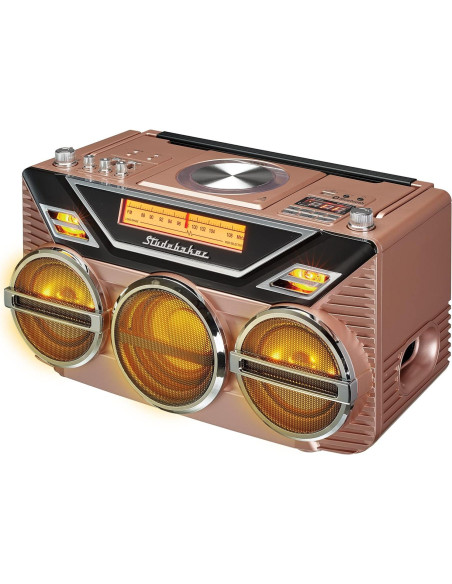 Boombox Retro Studebaker Avanti con Bluetooth y CD 5.12kg