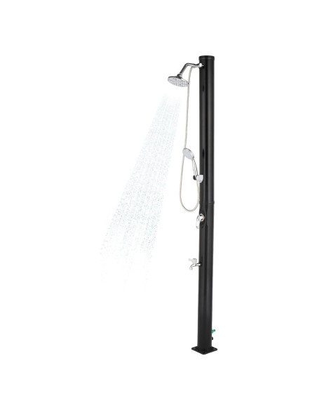 Ducha Solar Exterior Bonnlo 19L con Doble Cabezal y Grifo