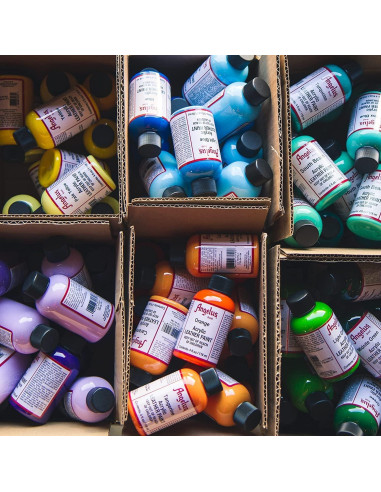 Juego de Pintura Acrílica para Cuero Angelus 12 Colores 118 ml