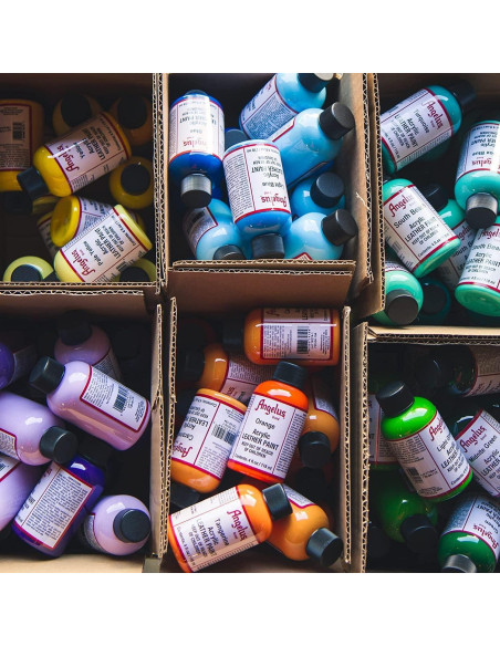 Juego de Pintura Acrílica para Cuero Angelus 12 Colores 118 ml