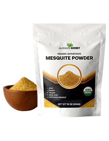 Polvo de Mesquite Orgánico USDA 450g - Superalimento Vegano