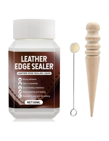 Sellador de Bordes de Cuero JAOJAO 60ml Acabado Brillante