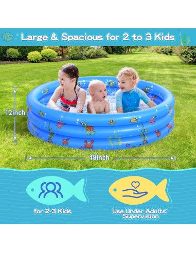Piscina Inflable Redonda VIVI MAO 122cm para Bebés