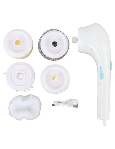 Cepillo Eléctrico de Limpieza NINESHE con 5 Cabezas Recargable