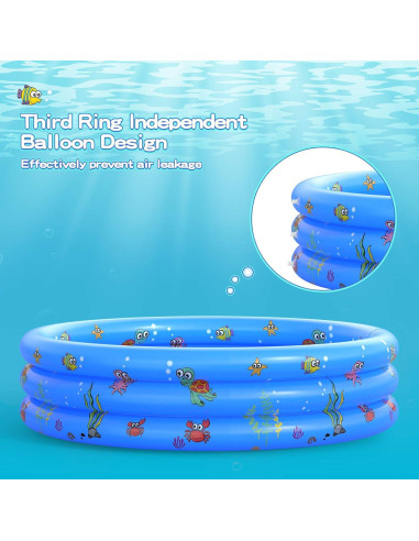 Piscina Inflable Redonda VIVI MAO 122cm para Bebés