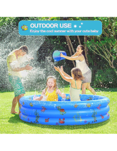 Piscina Inflable Redonda VIVI MAO 122cm para Bebés