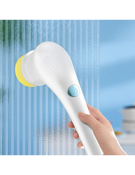 Cepillo Eléctrico de Limpieza NINESHE con 5 Cabezas Recargable