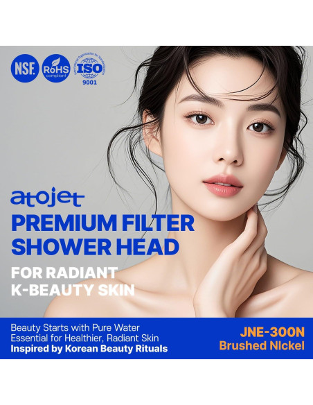 Filtro de Ducha ATOJET JNE300 Cromo 1 Mes Carbono