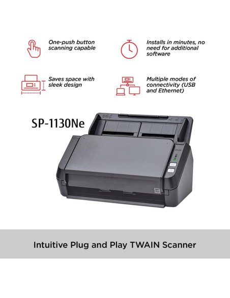 Escáner de Documentos a Color RICOH SP-1130Ne ADF 30 ppm