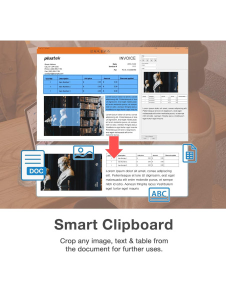 Escáner Dúplex a Color Plustek S30 para Documentos 30.48 cm