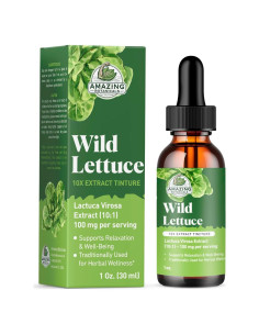 Extracto de Tintura de Lechuga Silvestre Amazing Botanicals 30,000 mg