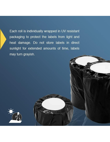 BETCKEY Etiquetas Continuas 62mm x 30.48m 6 Rollos para Brother