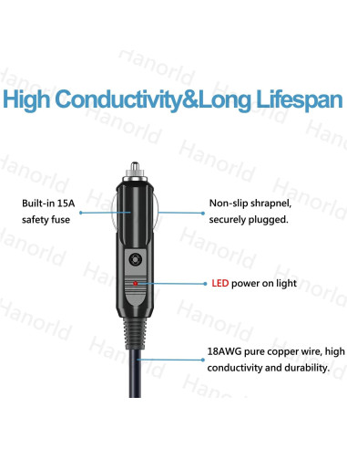 Cargador de coche Hanorld para impresora Brother Pocketjet