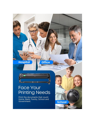 Unidad de tambor compatible Timink DR229CL para Brother - Paquete de 4