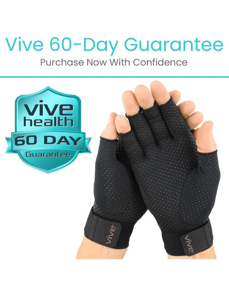Guantes de Artritis Vive Copper - Compresión Mano Sin Dedos Guantes de Artritis Vive Copper - Compresión Mano Sin Dedos
