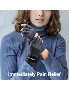 Guantes para Artritis ComfCool Sin Dedos con Correa Ajustable 2