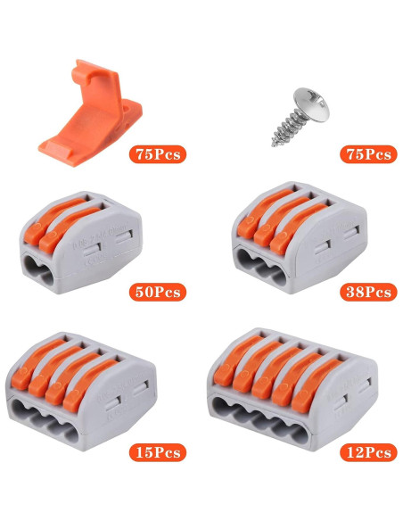 Conectores Eléctricos de Palanca XHF 115 PCS 28-12 AWG