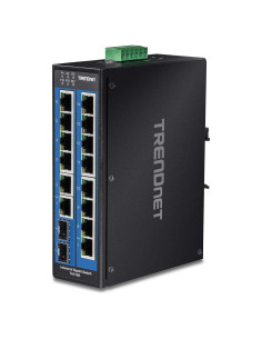 Interruptor Industrial Gigabit TRENDnet TI-G162 16 Puertos IP30