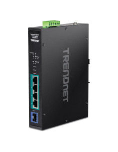 Interruptor Industrial Gigabit PoE+ TRENDnet TI-PGM541 5 Puertos