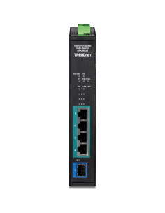 Interruptor Industrial Gigabit PoE+ TRENDnet TI-PGM541 5 Puertos 2