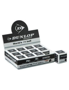 Pelotas de Squash Competición Dunlop - Docena 12 Unidades