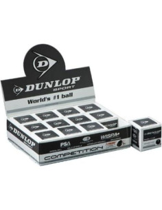 Pelotas de Squash Competición Dunlop - Docena 12 Unidades 2