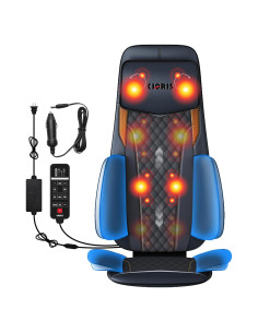 Masajeador de Cuello y Espalda CLORIS con Calor y Reposacabezas Ajustable
