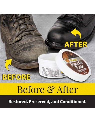 Aceite de visón Fiebing 170 g - Limpiador y acondicionador cuero