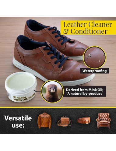 Aceite de visón Fiebing 170 g - Limpiador y acondicionador cuero