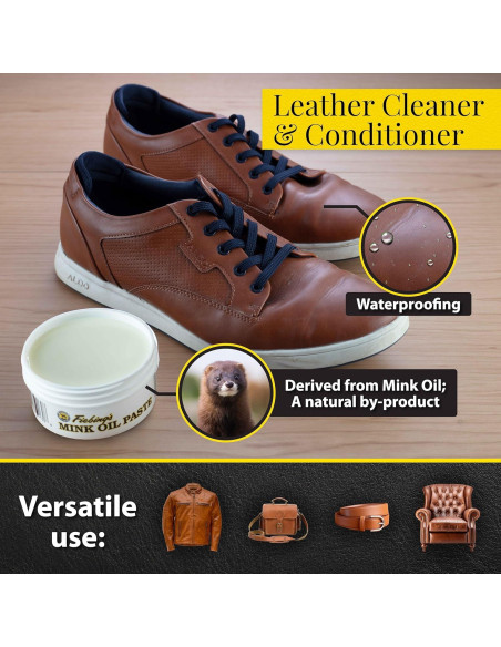 Aceite de visón Fiebing 170 g - Limpiador y acondicionador cuero