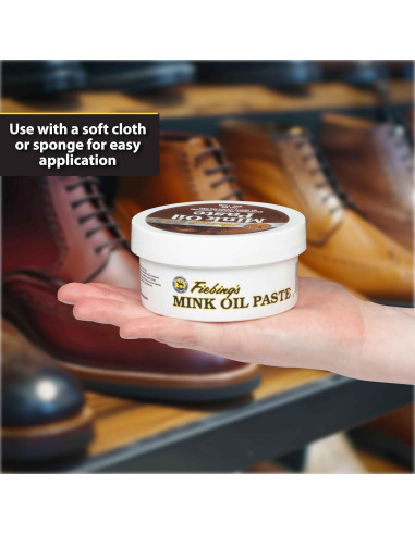 Aceite de visón Fiebing 170 g - Limpiador y acondicionador cuero