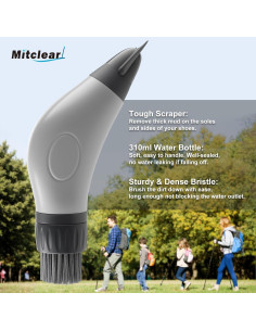 Kit de Limpieza de Botas Mitclear - Cepillo y Raspador 2