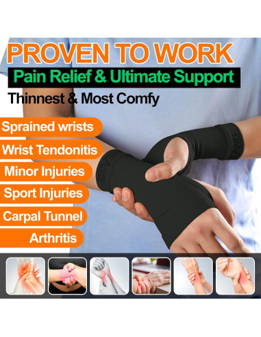 Mangas de Soporte para Muñeca MGANG, Compresión 20-30 mmHg