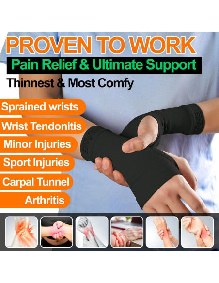 Mangas de Soporte para Muñeca MGANG, Compresión 20-30 mmHg