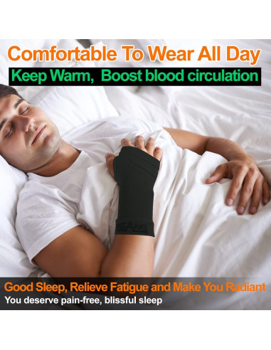 Mangas de Soporte para Muñeca MGANG, Compresión 20-30 mmHg