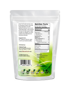 Polvo de Fruta Amla Orgánico Z Natural Foods 450g - Antioxidante 2