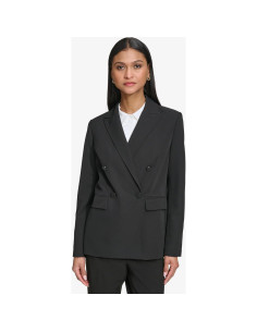 Blazer Clásico Doble Botonadura Karl Lagerfeld Mujer Negro 2