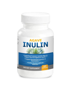 Cápsulas de Inulina de Agave 120 Ct. - Salud Digestiva