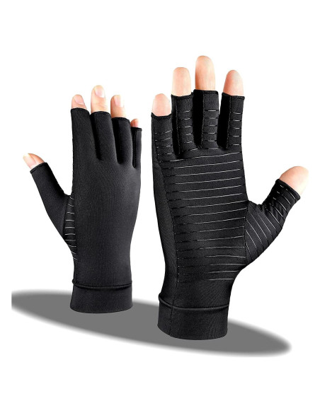 Guantes de compresión de cobre ITHW para artritis - Grande