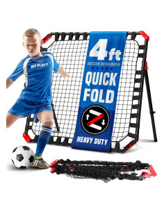 Rebotador de Fútbol Portátil NET PLAYZ 1.22m x 1.22m Ajustable